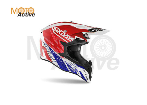 Кроссовый шлем Airoh Wraap Six Days 2022 France Gloss